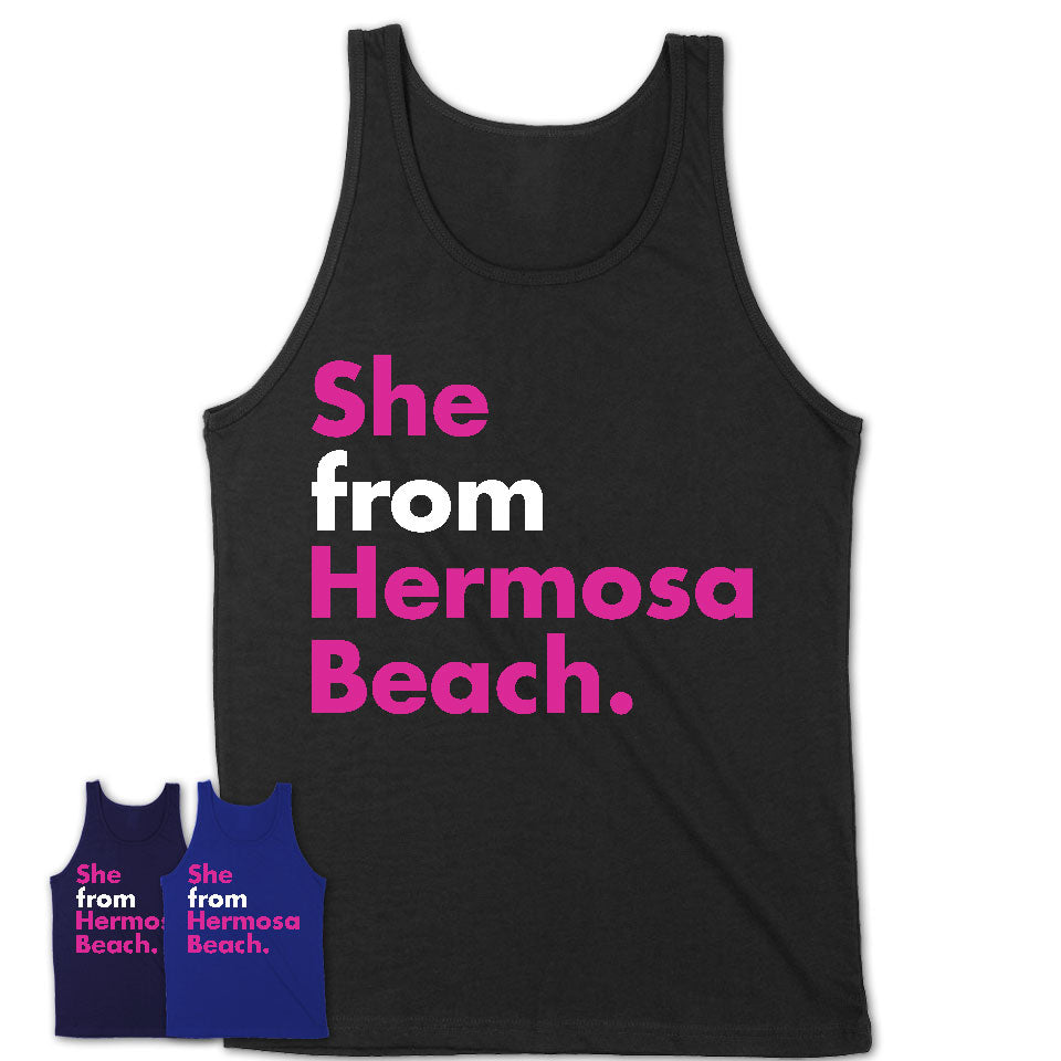She From Hermosa Beach Shirt California State Birthday Gift For Her