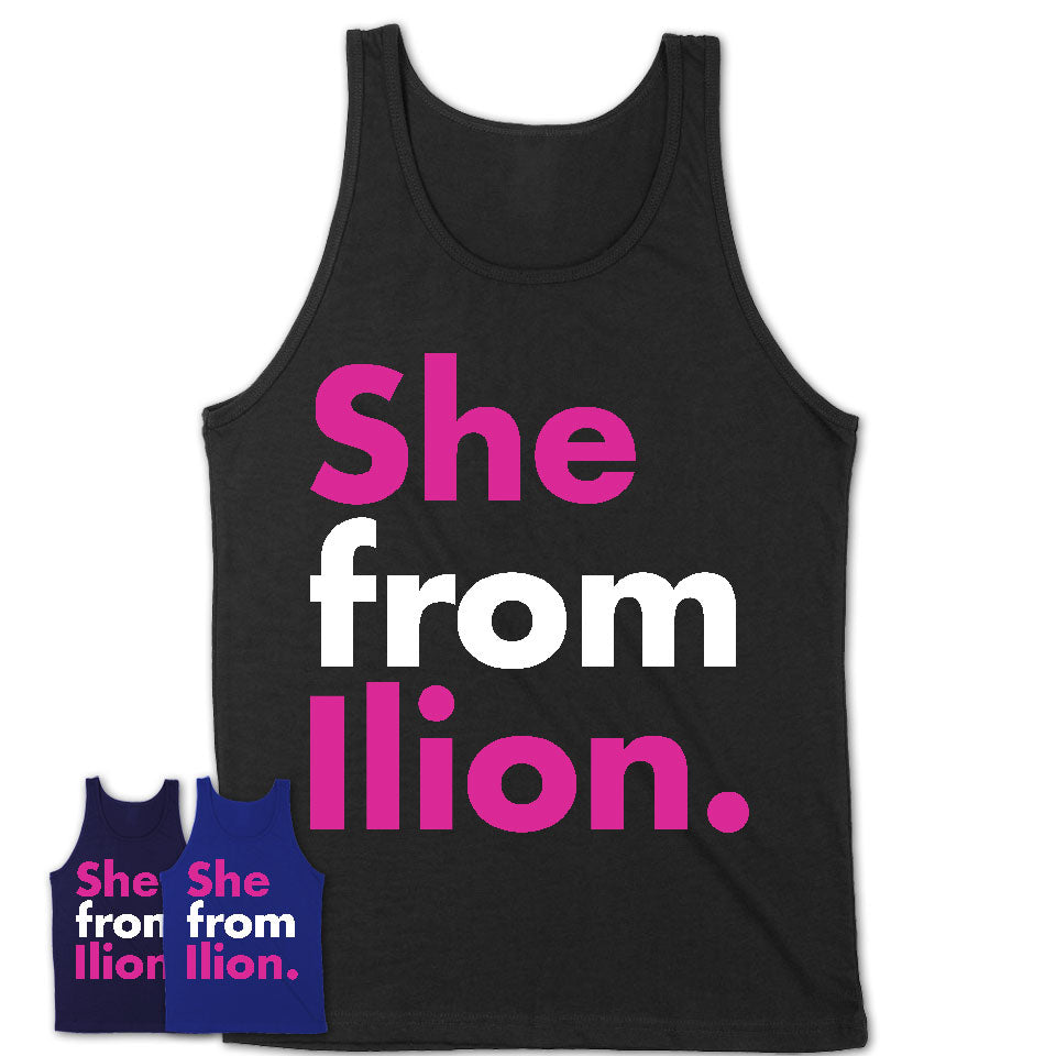 She From Ilion Shirt New York State Birthday Gift For Her