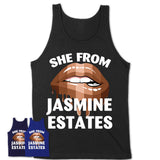 She From Jasmine Estates Florida T-Shirt Black Lives Matter Sexy Lips Girl Shirt