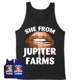 She From Jupiter Farms Florida T-Shirt Black Lives Matter Sexy Lips Girl Shirt
