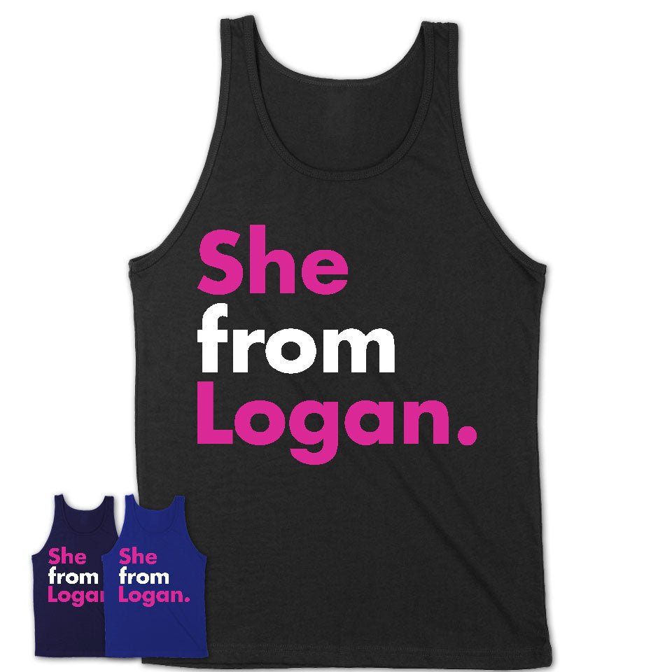 She From Logan Shirt Utah State Birthday Gift For Her