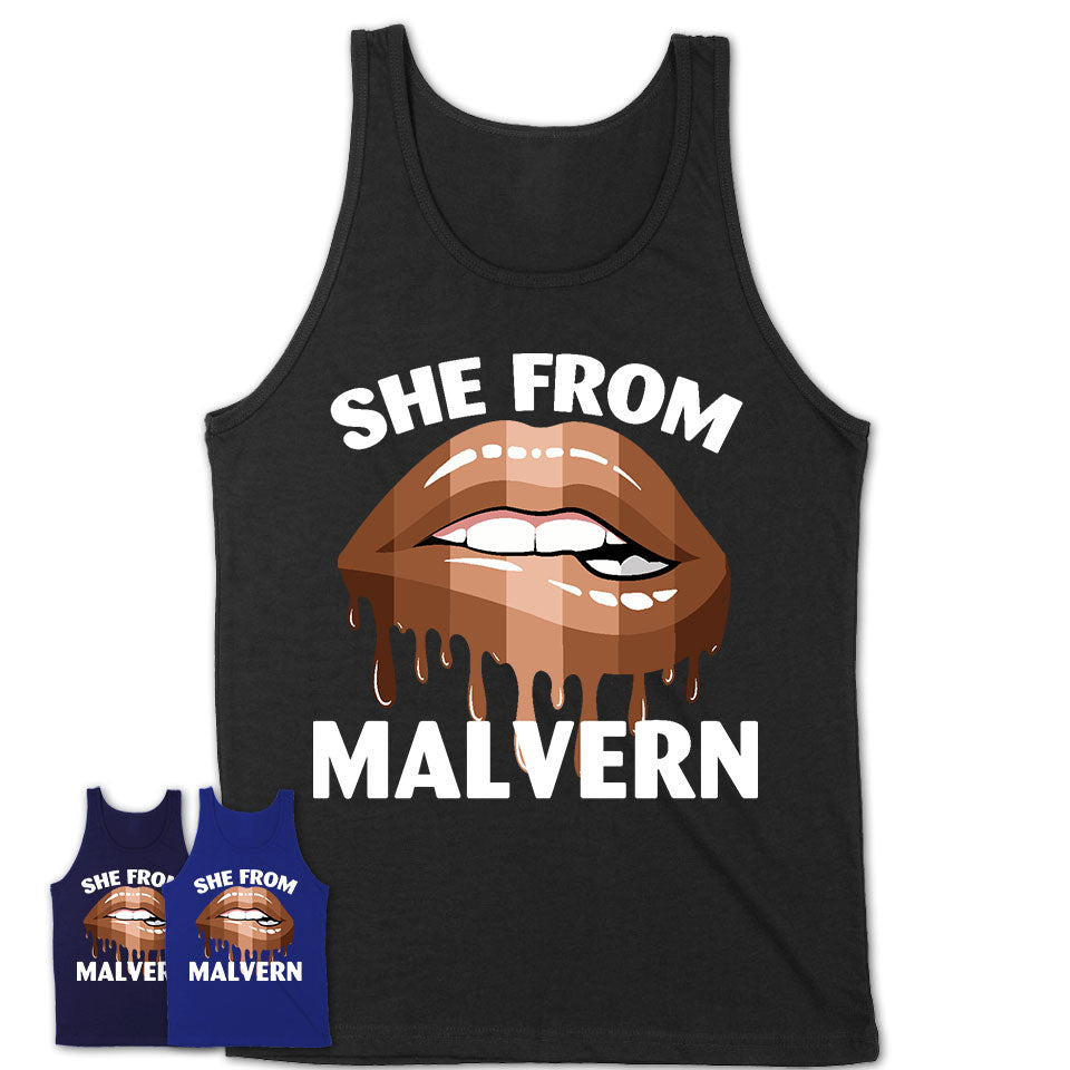 She From Malvern Arkansas T-Shirt Black Lives Matter Sexy Lips Girl Shirt