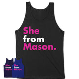 She From Mason Shirt Ohio State Birthday Gift For Her