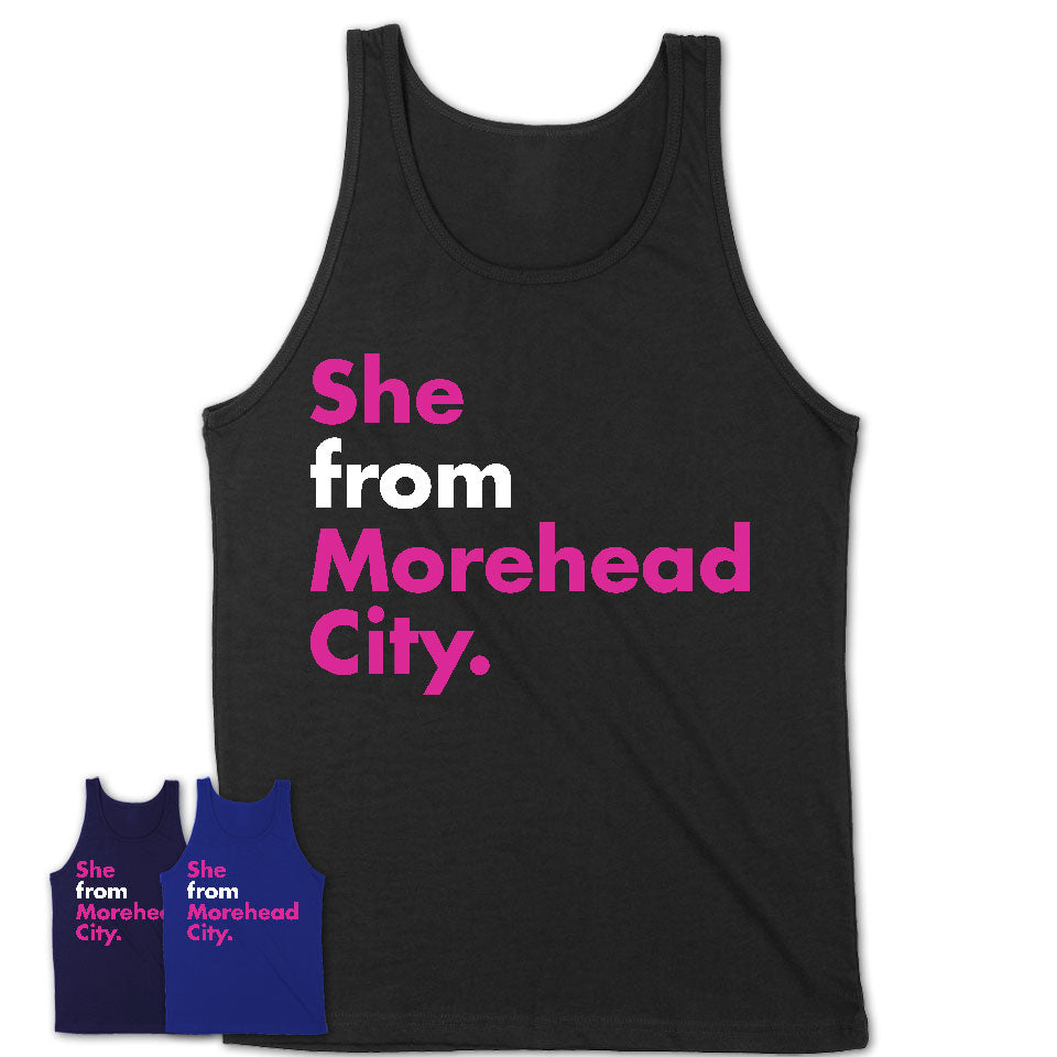 She From Morehead City Shirt North Carolina State Birthday Gift For Her