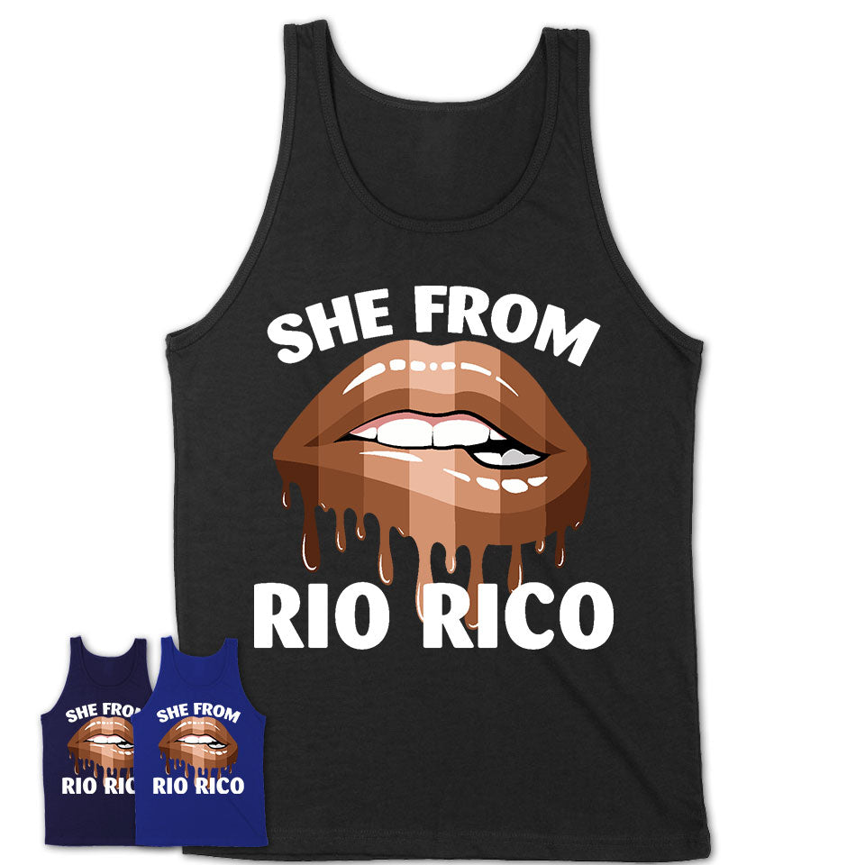 She From Rio Rico Arizona T-Shirt Black Lives Matter Sexy Lips Girl Shirt