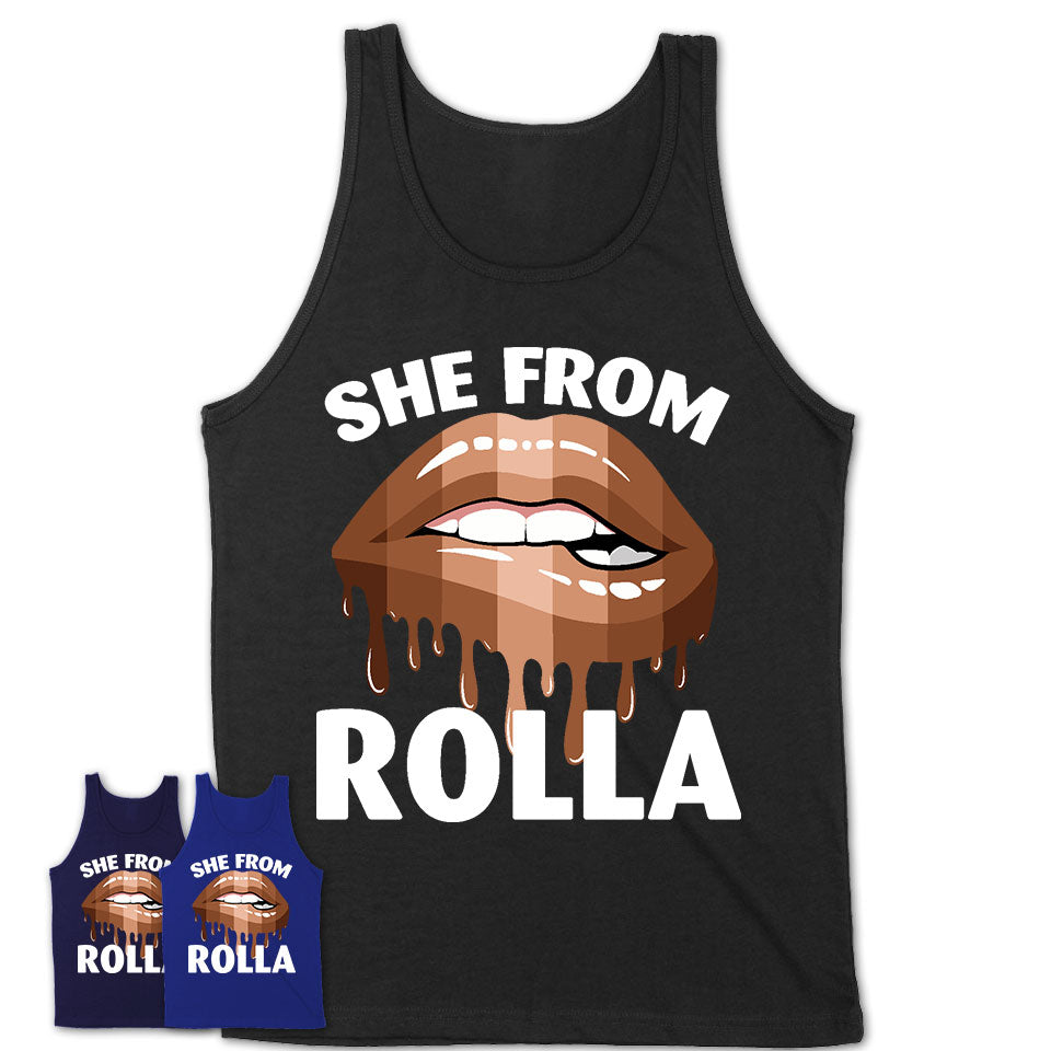 She From Rolla Missouri T-Shirt Black Lives Matter Sexy Lips Girl Shirt