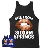 She From Siloam Springs Arkansas T-Shirt Black Lives Matter Sexy Lips Girl Shirt