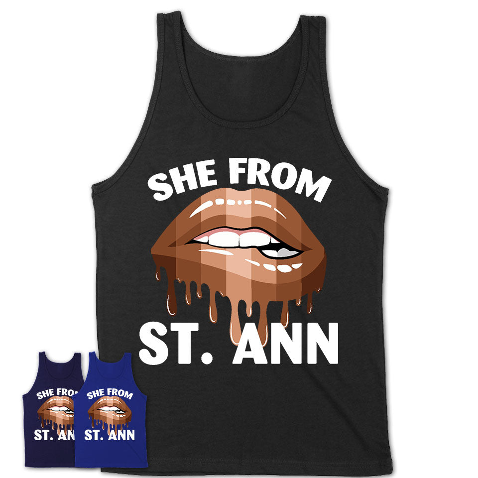 She From St. Ann Missouri T-Shirt Black Lives Matter Sexy Lips Girl Shirt