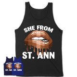 She From St. Ann Missouri T-Shirt Black Lives Matter Sexy Lips Girl Shirt