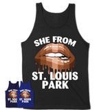 She From St. Louis Park Minnesota T-Shirt Black Lives Matter Sexy Lips Girl Shirt