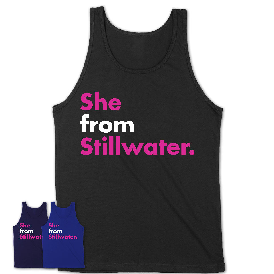 She From Stillwater Shirt Oklahoma State Birthday Gift For Her