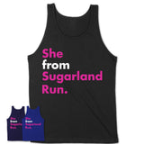 She From Sugarland Run Shirt Virginia State Birthday Gift For Her
