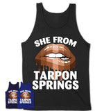 She From Tarpon Springs Florida T-Shirt Black Lives Matter Sexy Lips Girl Shirt