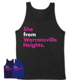 She From Warrensville Heights Shirt Ohio State Birthday Gift For Her