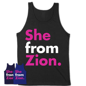 She From Zion Shirt Illinois State Birthday Gift For Her