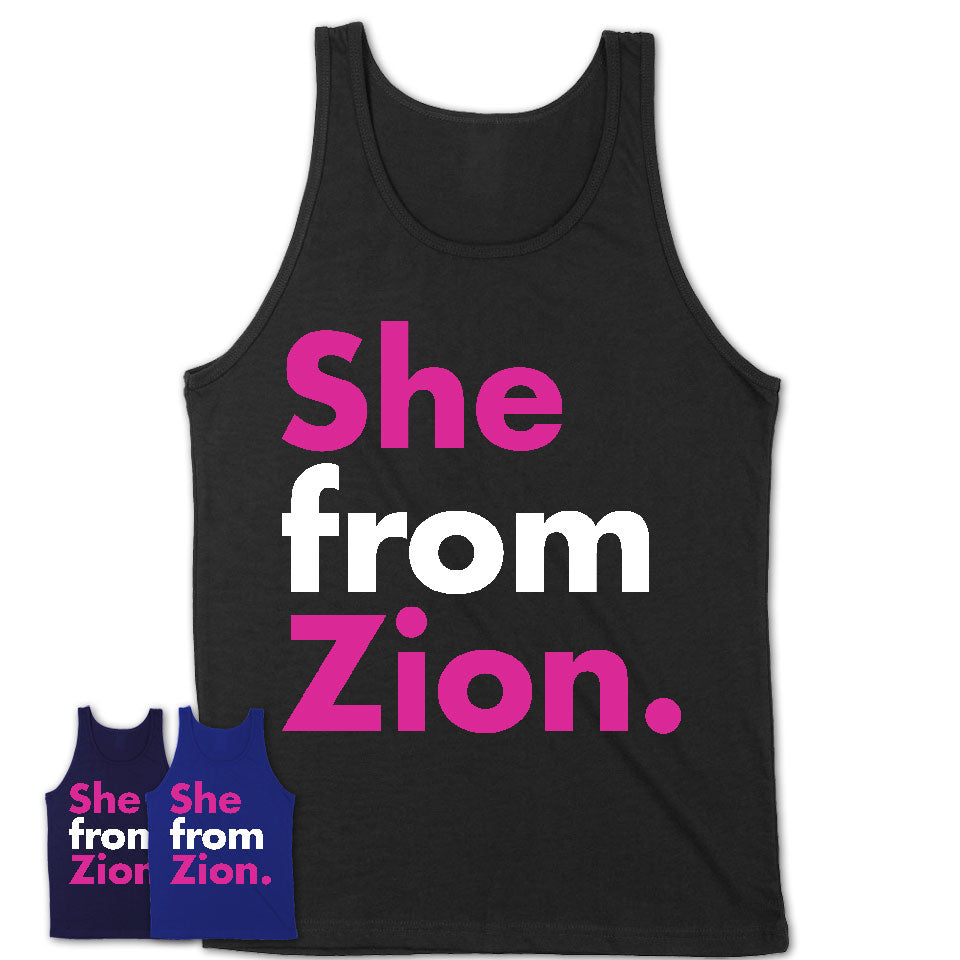 She From Zion Shirt Illinois State Birthday Gift For Her