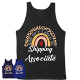 Shipping Associate Because Your Life Worth My Time Rainbow T-Shirt