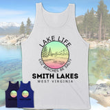 Smith Lakes West Virginia Lake Life Cuz Beaches Be Salty Fishing Camping Team Shirt