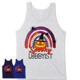 Spooky Lobbyist Shirt, Halloween Rainbow Shirt for Women, Funny Pumpkin Shirt for Lobbyist, Halloween Gift