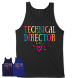 Technical Director Rainbow Lettering Heart Shirt, Employee Appreciation Gifts