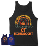 Thankful Ct Technologist Shirt, Pumpkin Rainbow Sweater for Fall Lovers, Thanksgiving Gift for Ct Technologist Women