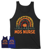 Thankful Mds Nurse Shirt, Pumpkin Rainbow Sweater for Fall Lovers, Thanksgiving Gift for Mds Nurse Women