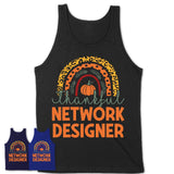 Thankful Network Designer Shirt, Pumpkin Rainbow Sweater for Fall Lovers, Thanksgiving Gift for Network Designer Women