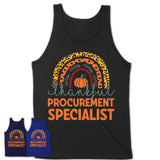 Thankful Procurement Specialist Shirt, Pumpkin Rainbow Sweater for Fall Lovers, Thanksgiving Gift for Procurement Specialist Women
