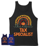 Thankful Tax Specialist Shirt, Pumpkin Rainbow Sweater for Fall Lovers, Thanksgiving Gift for Tax Specialist Women