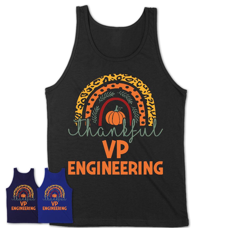 Thankful Vp Engineering Shirt, Pumpkin Rainbow Sweater for Fall Lovers, Thanksgiving Gift for Vp Engineering Women