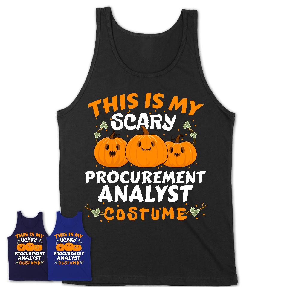 This Is My Scary Procurement Analyst Costume, Halloween Pumpkin Shirt, Funny Coworker Gift