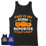 This Is My Scary Reporter Costume, Halloween Pumpkin Shirt, Funny Coworker Gift