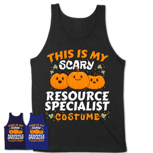 This Is My Scary Resource Specialist Costume, Halloween Pumpkin Shirt, Funny Coworker Gift