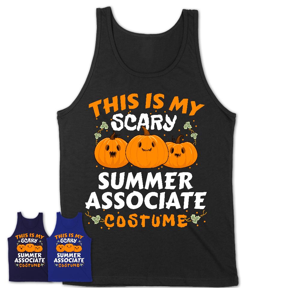 This Is My Scary Summer Associate Costume, Halloween Pumpkin Shirt, Funny Coworker Gift