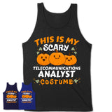 This Is My Scary Telecommunications Analyst Costume, Halloween Pumpkin Shirt, Funny Coworker Gift