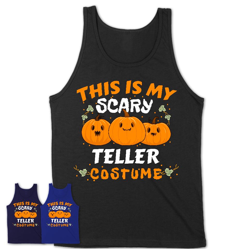 This Is My Scary Teller Costume, Halloween Pumpkin Shirt, Funny Coworker Gift