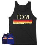 Tom Gift Custom Name Retro Vintage Birthday T-Shirt