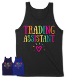 Trading Assistant Rainbow Lettering Heart Shirt, Employee Appreciation Gifts