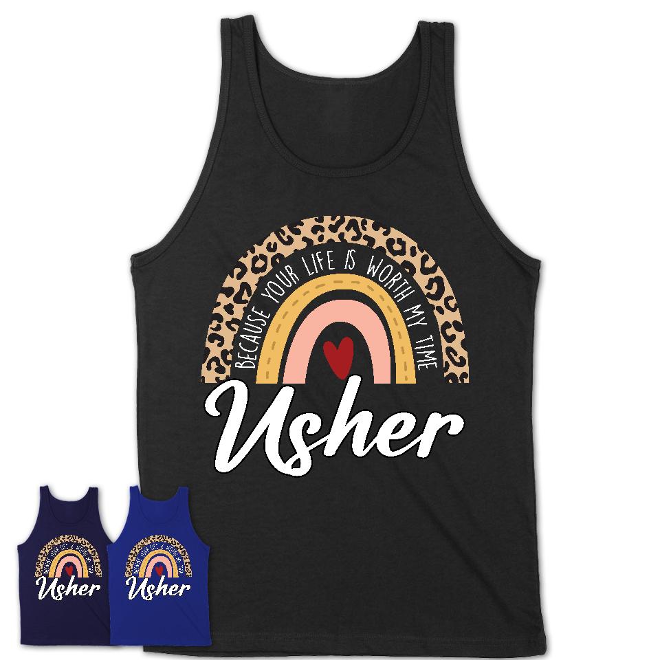 Usher Because Your Life Worth My Time Rainbow T-Shirt