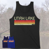 Utah Lake Utah Funny Fishing Camping Summer Retro Gift T-Shirt