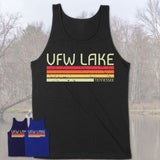 VFW Lake Tennessee Funny Fishing Camping Summer Retro Gift T-Shirt