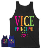 Vice Principal Rainbow Lettering Heart Shirt, Employee Appreciation Gifts