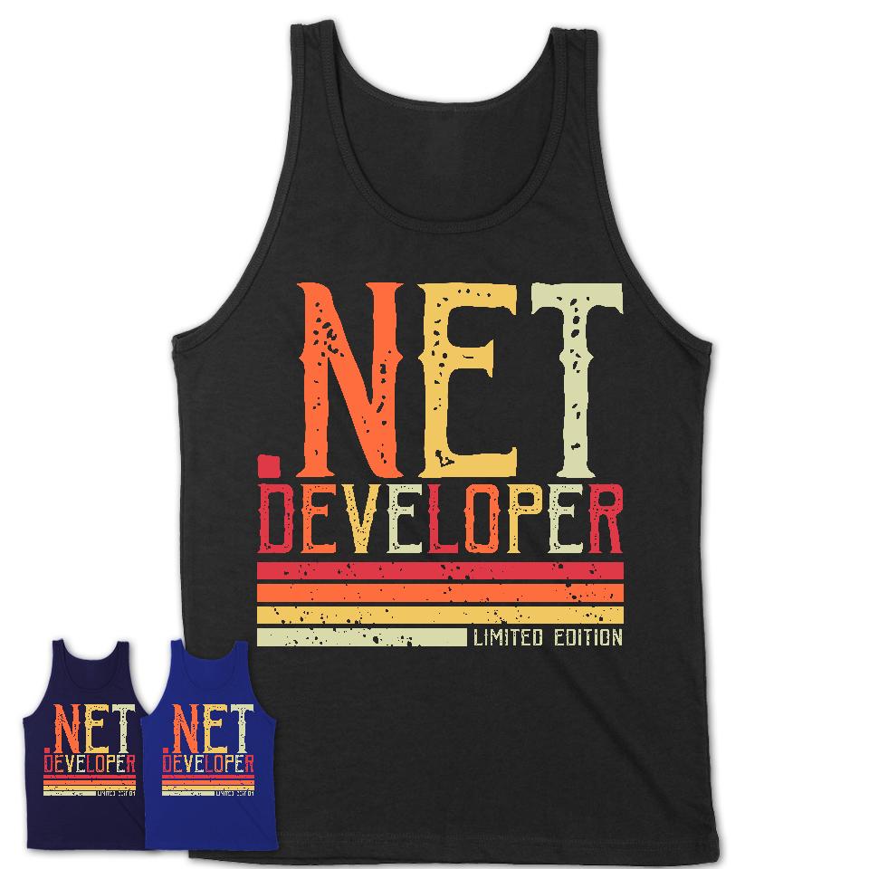 Vintage .Net Developer Limited Edition Job Shirt, Coworker Birthday Gift Idea