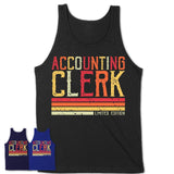 Vintage Accounting Clerk Limited Edition Job Shirt, Coworker Birthday Gift Idea