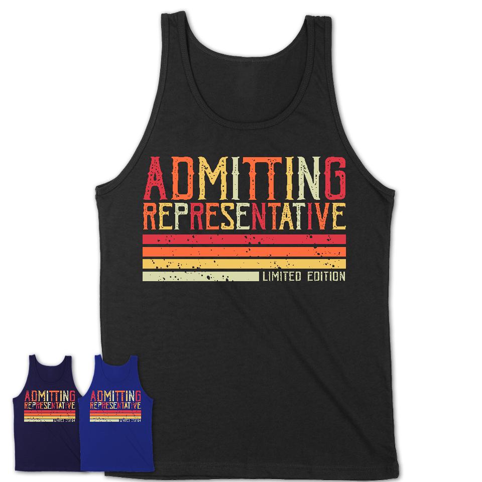 Vintage Admitting Representative Limited Edition Job Shirt, Coworker Birthday Gift Idea