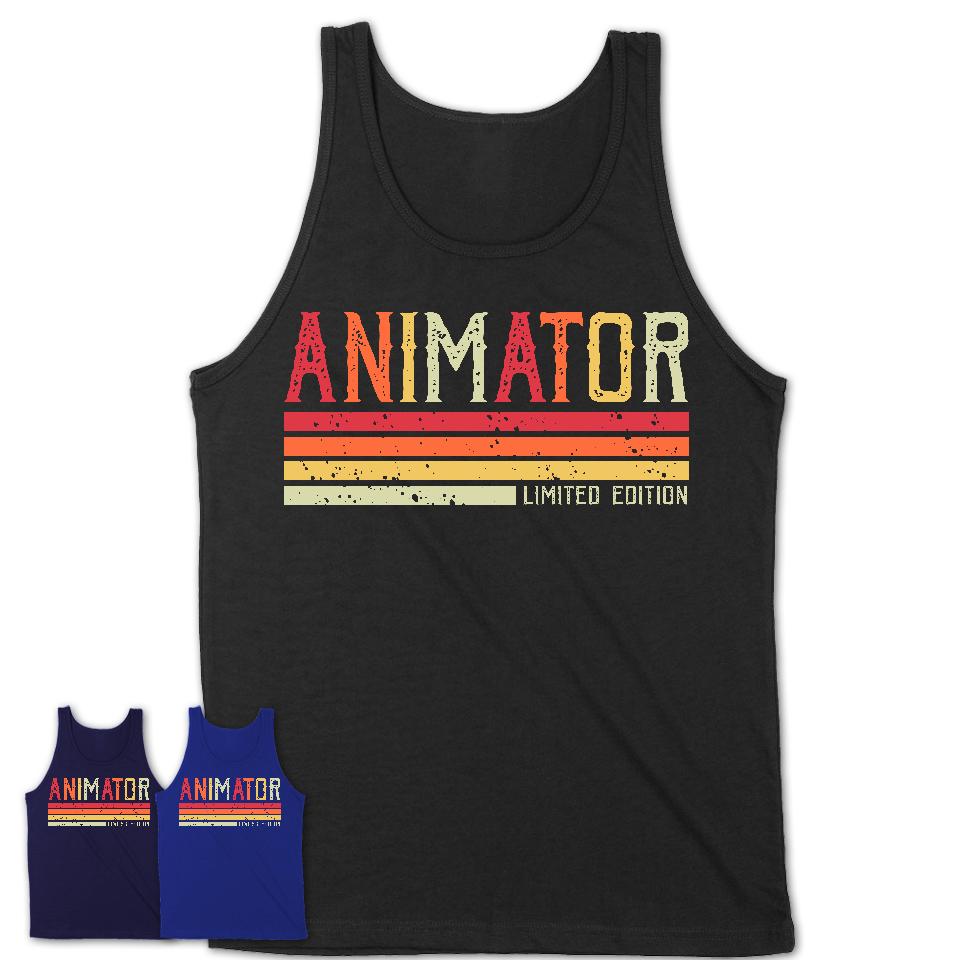 Vintage Animator Limited Edition Job Shirt, Coworker Birthday Gift Idea