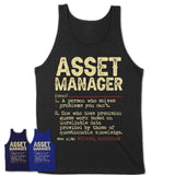 Vintage Asset Manager Definition Shirt, Funny Coworker Gift Idea for Asset Manager, New Job Gift