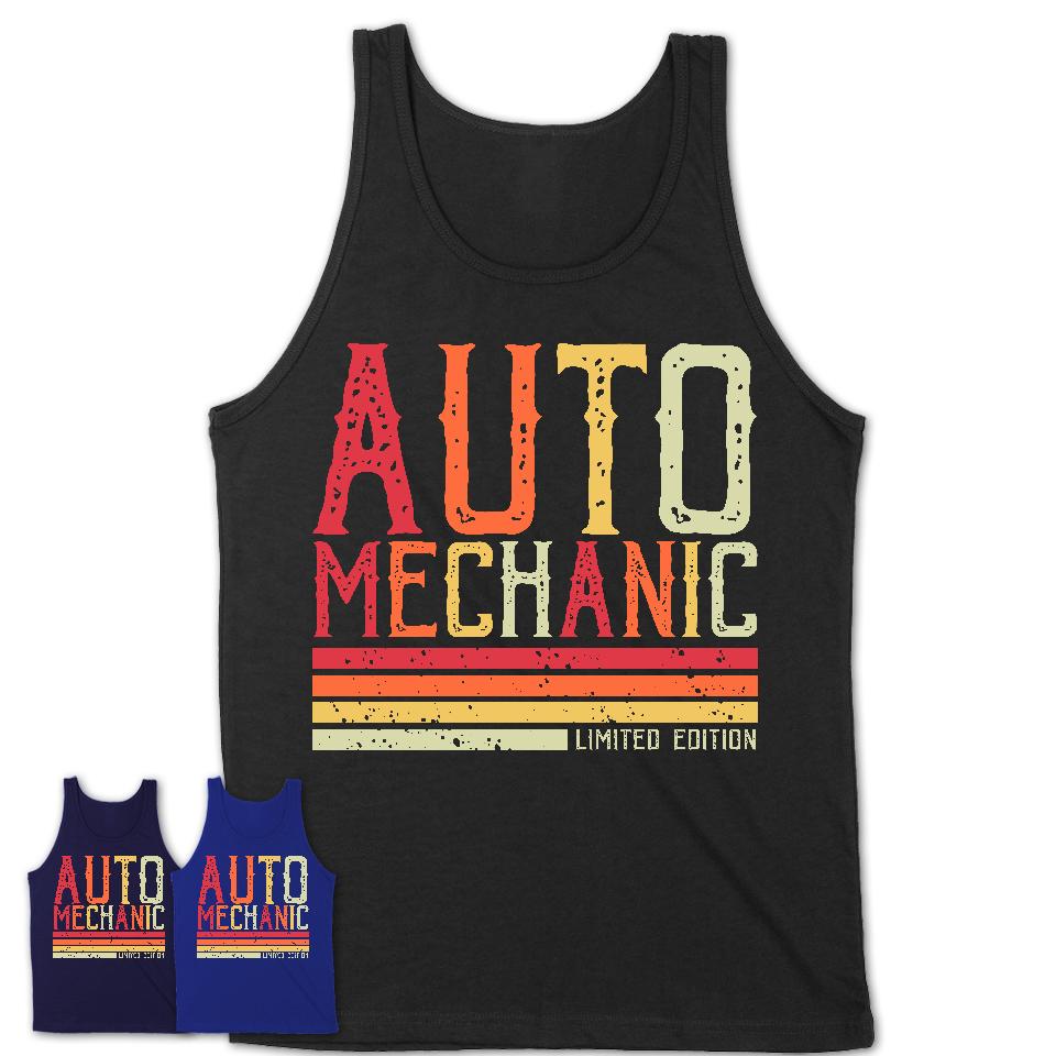 Vintage Auto Mechanic Limited Edition Job Shirt, Coworker Birthday Gift Idea