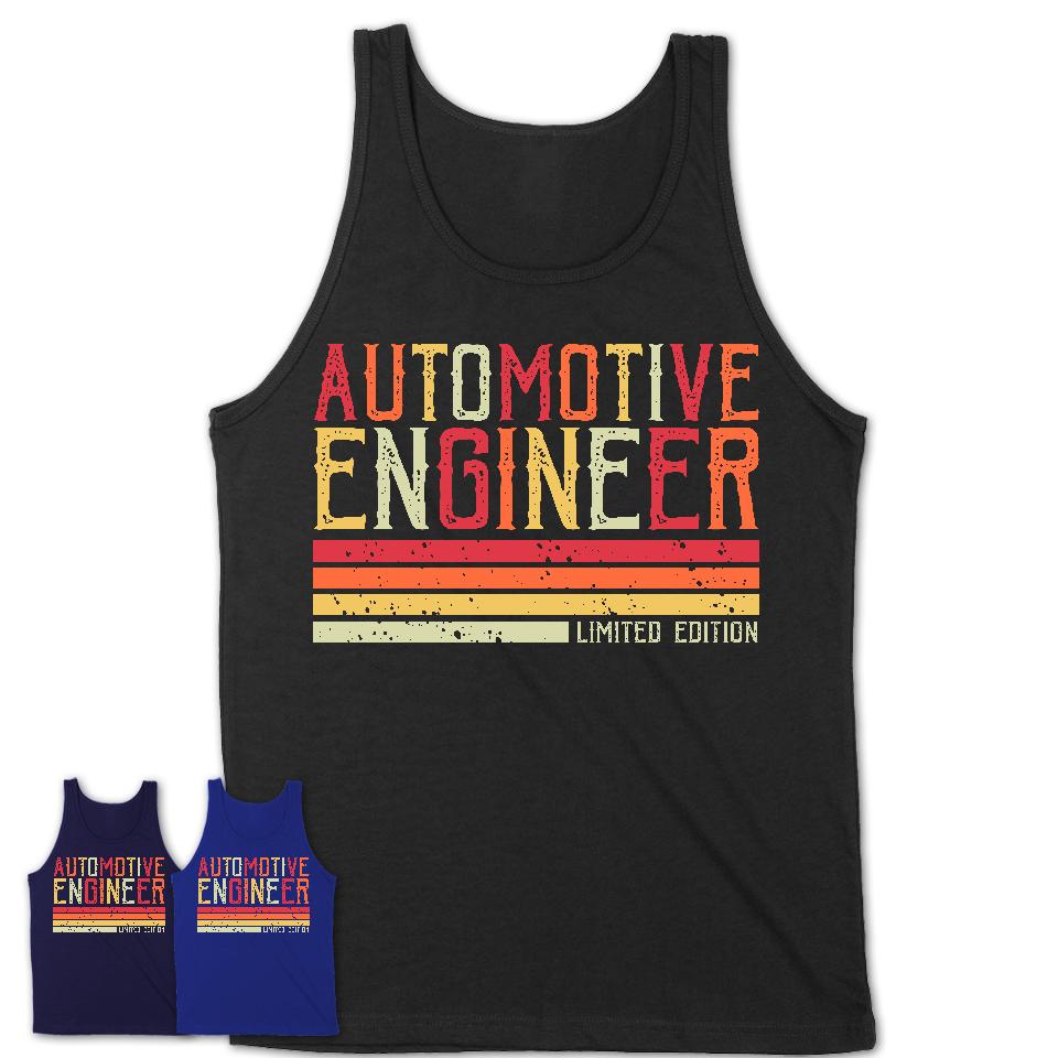 Vintage Automotive Engineer Limited Edition Job Shirt, Coworker Birthday Gift Idea