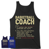 Vintage Basketball Coach Definition Shirt, Funny Coworker Gift Idea for Basketball Coach, New Job Gift